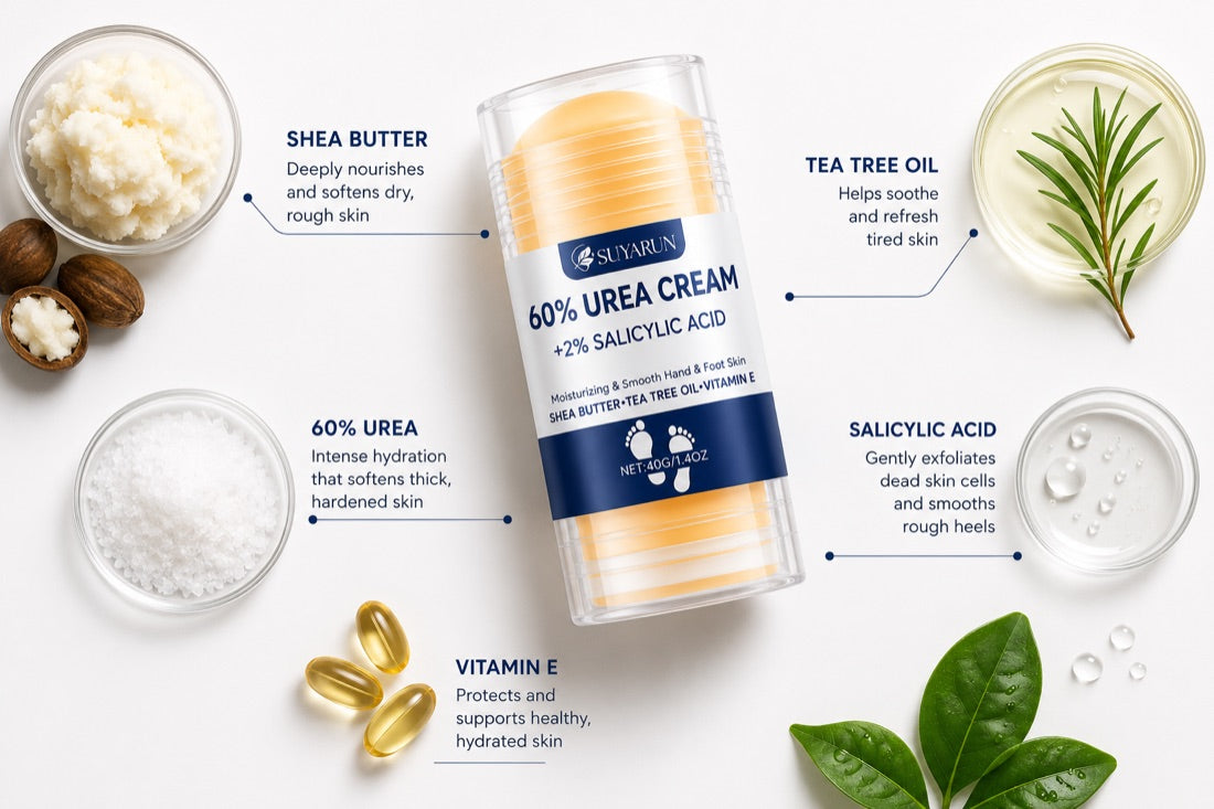SUYARUN ingredients flat-lay
