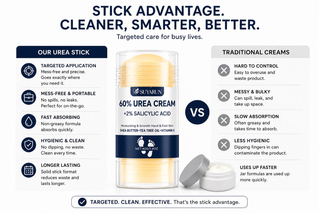 SUYARUN stick advantage vs traditional creams